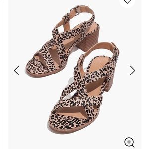 NIB Madewell Sandal Spotted Calf Hair